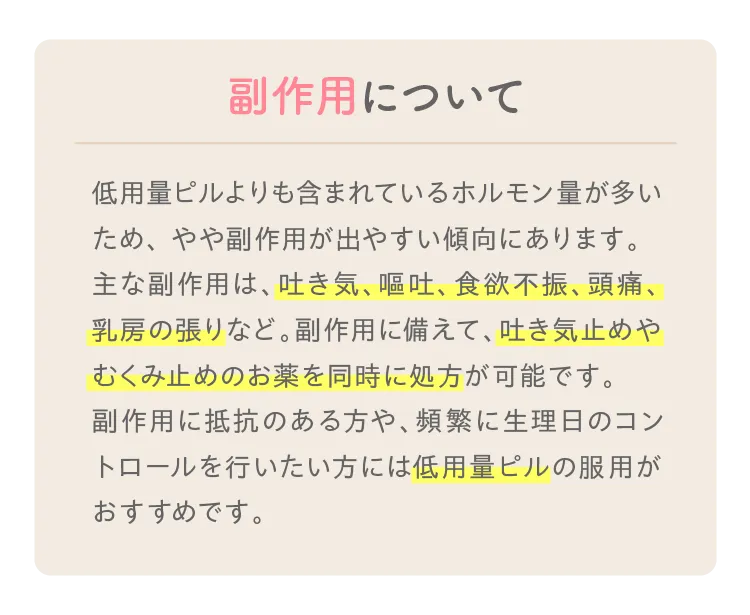 副作用について