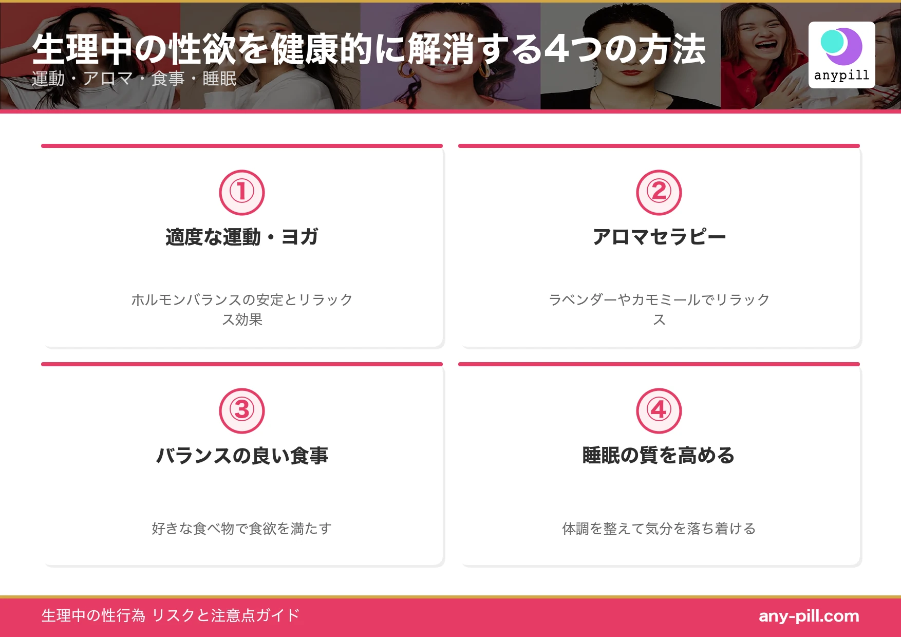 生理中に性欲が高まる原因と健康的に解消する4つの方法