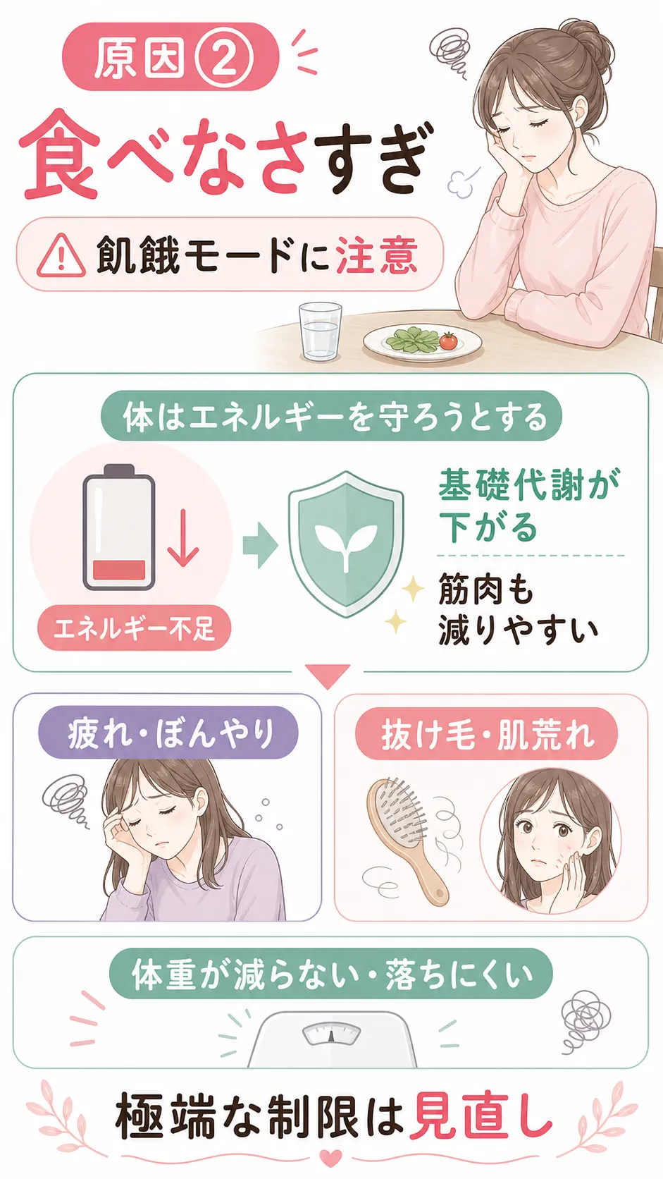 なかなか痩せない 原因②